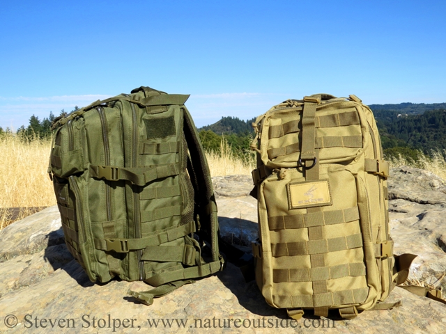 Exos-Gear Bravo in Olive Drab (L) and Coyote Tan (R)