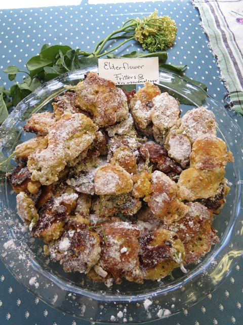 Elderflower fritters