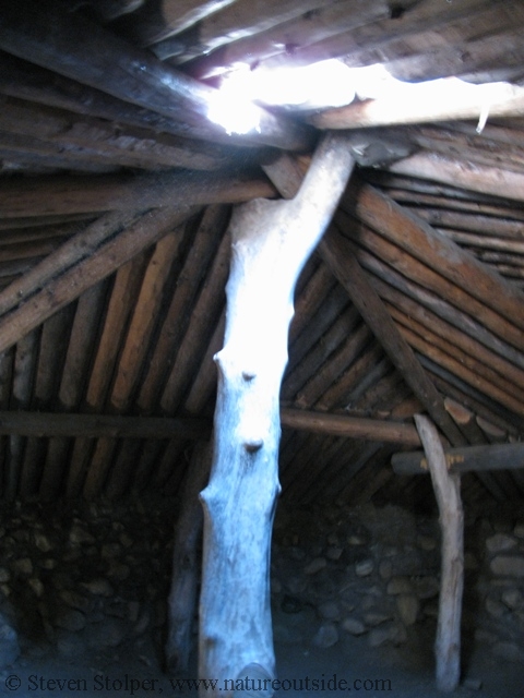 Roof of family sweat lodge