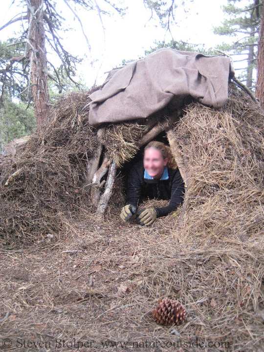 debris hut