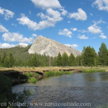 Lembert Dome as seen from Tuolumne Meadows