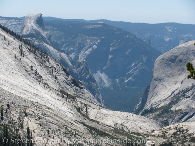 A closer look at the far end of Tenaya Canyon. 