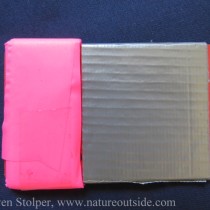 Duct tape and Surveyor's tape wrapped around discount card