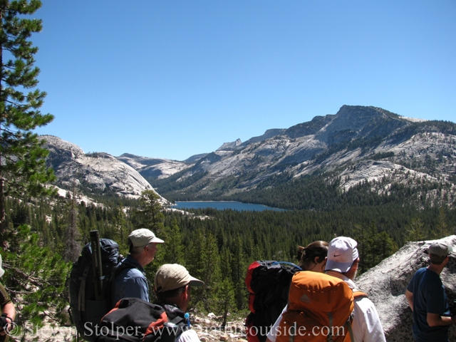 group hiking