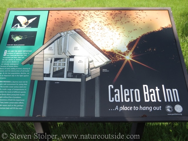 bat hotel interpretive sign