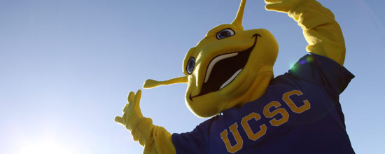 Sammy the Slug - Mascot of the University of California, Santa Cruz 