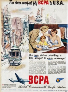 1952 Flyer advertising service to San Francisco