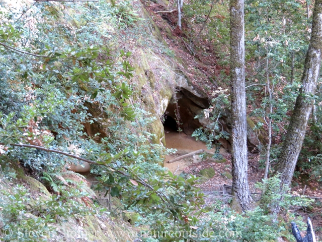 The bottom cave entrance