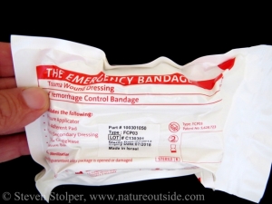 This emergency bandage (a.k.a. Israeli Bandage) expires in July of 2018.