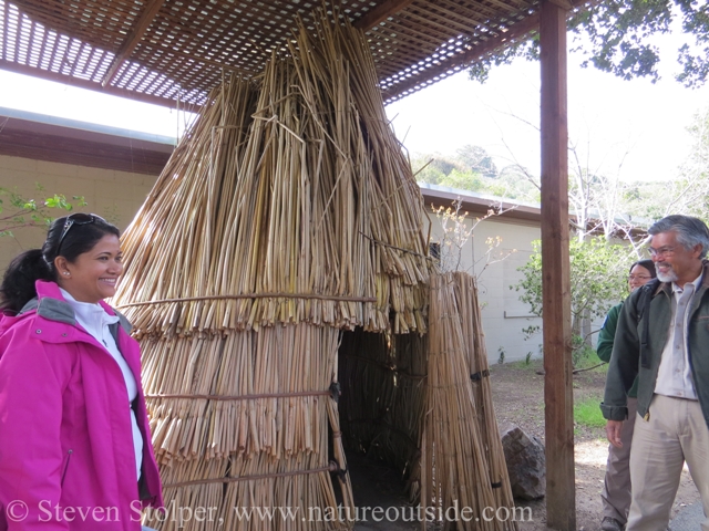 Tule house replica (door open).