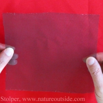 Pour water through this filter to capture suspended food particles