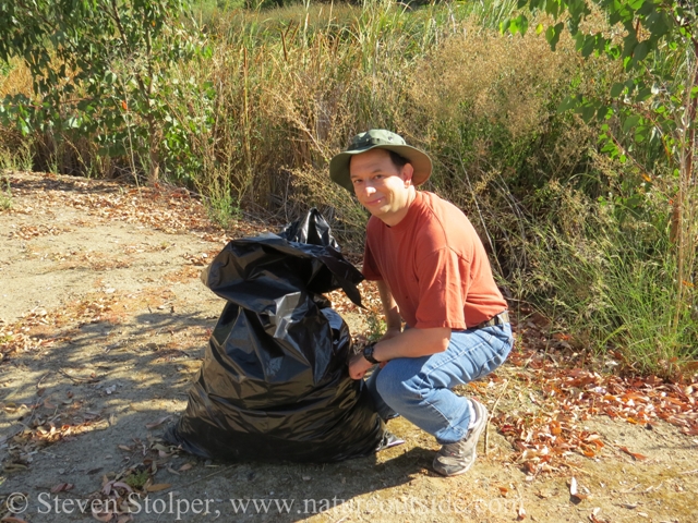 My measly bags of trash were not going to get the job done.  And what happens Monday?...