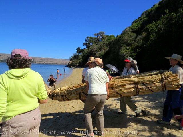 Despite its bulk, the boat is not that heavy.