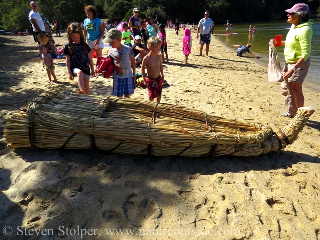 Children were especially captivated by the boat.