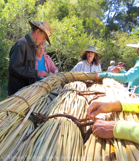 Everything about building the boat is a communal activity.