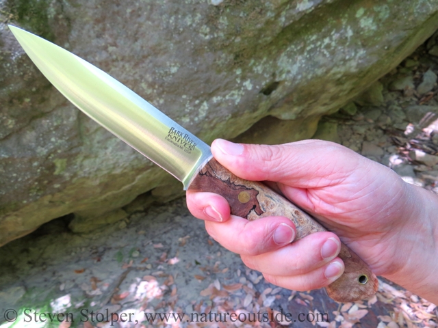 bushcraft knife spalted maple burl