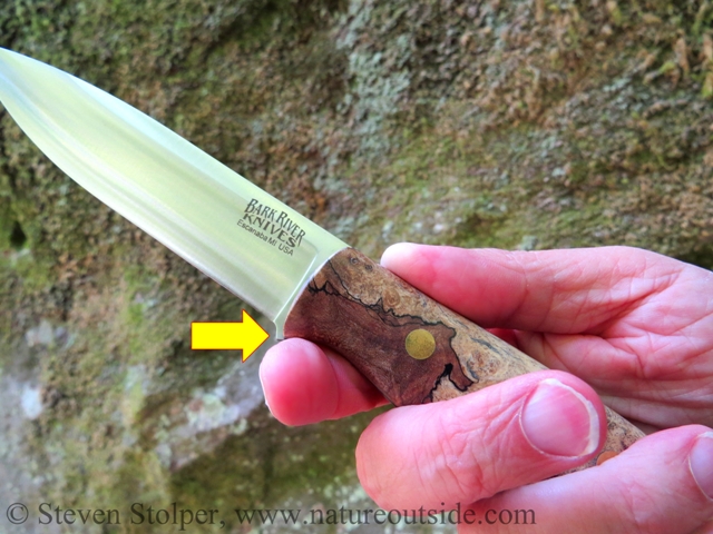 bushcraft knife finger guard