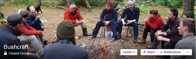 bushcraft facebook group header