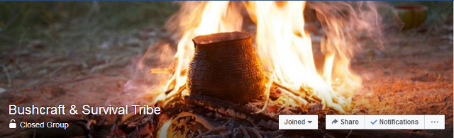 bushcraft & survival tribe facebook group header