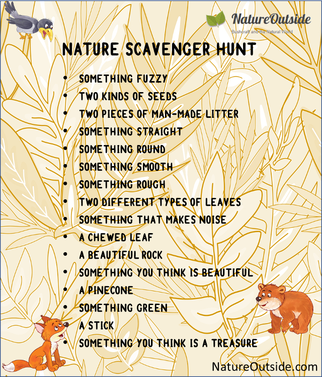 nature scavenger hunt list
