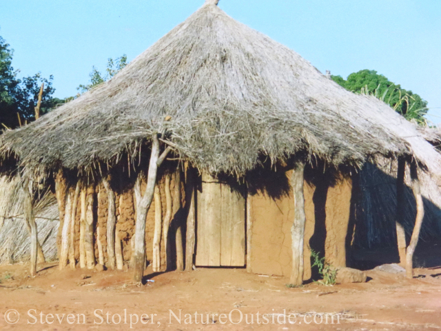 Mud hut in Zambia