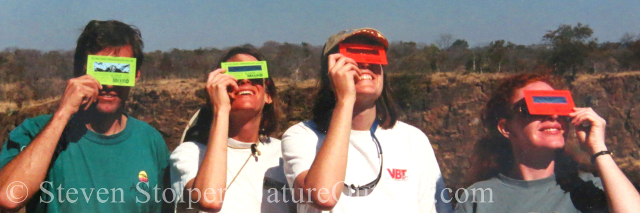 eclipse watchers, Songwe Point village, Zambia