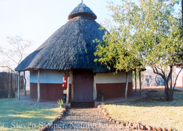 hut for tourists in Songwe Village, Zambia