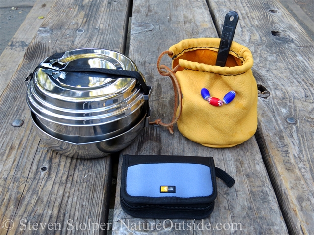 Spice kit (in blue) with some other cooking gear