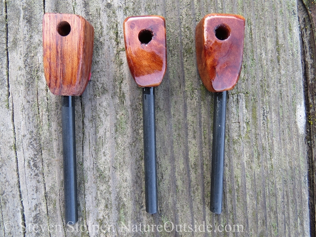 bubinga and redwood firesteels