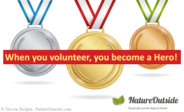 medals when you volunteer you become a hero