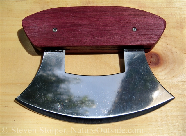 ulu with purple handle