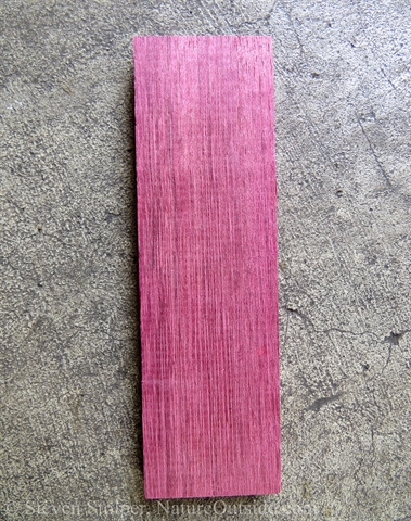 purpleheart knife scale