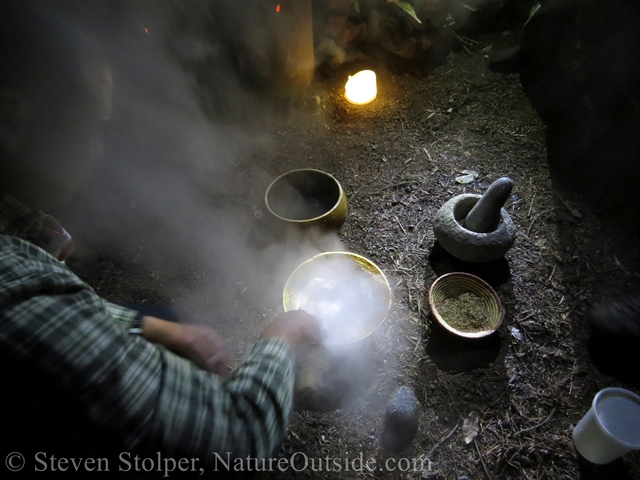 stirring hot rocks