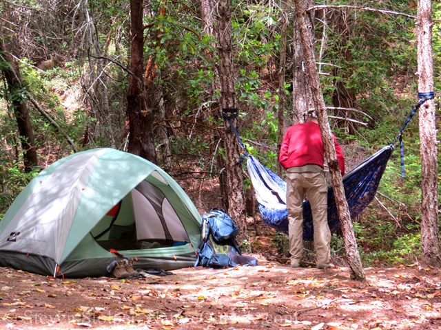 Putting up camp