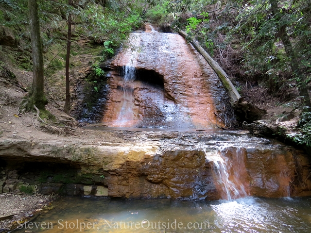 Golden Falls in summer