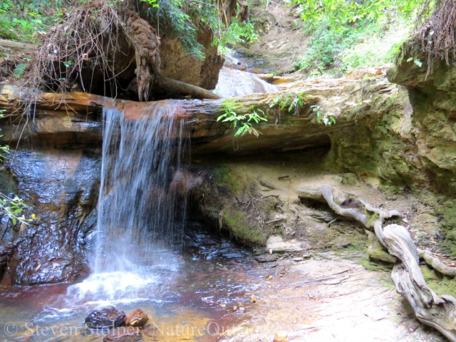 Just below Golden Falls is a second cascade