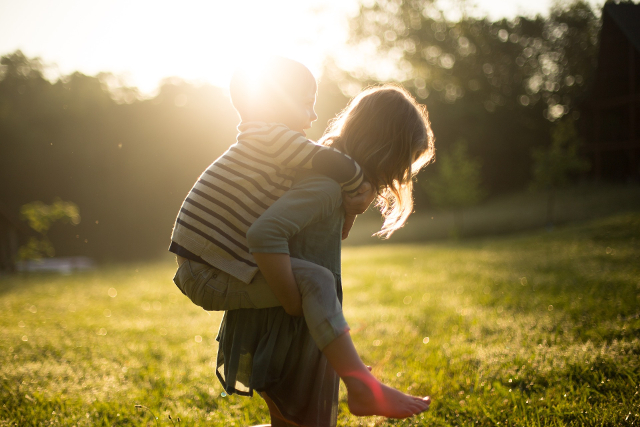 children outside