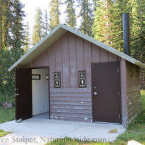 outhouse in campground