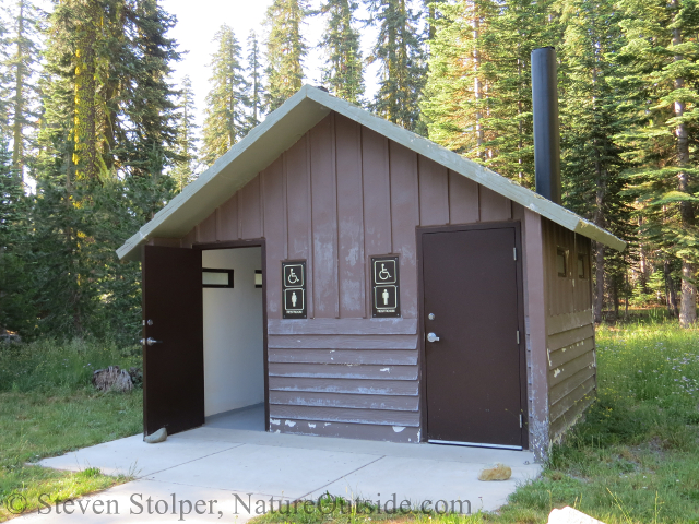 outhouse in campground