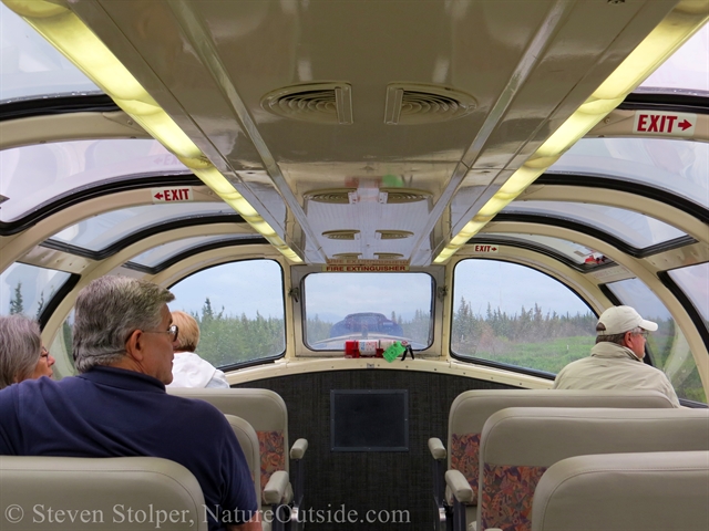 inside of observation car