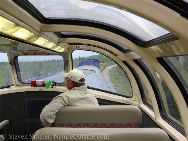 interior of the observation car