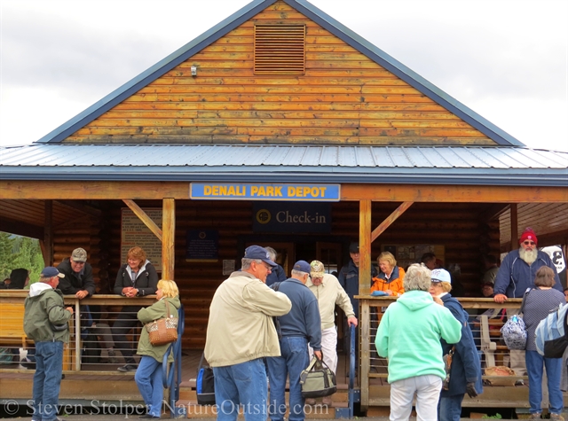 passengers at Denali depot