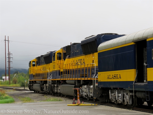 diesel engines at front of train