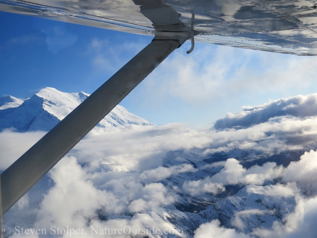 mt denali and clouds