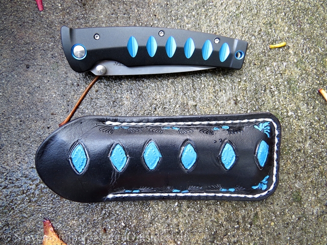 Japanese pocket knife with custom sheath
