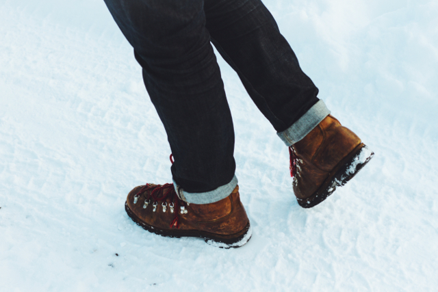 boots in snow