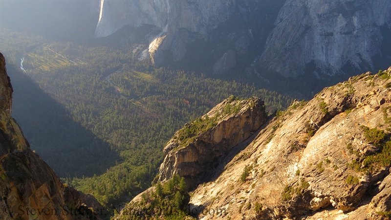 View of yosemite valley floor