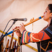 Musician Rona Yellowrobe performs at the American Indian Arts Fest in 2013 (NPS)