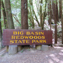 Big Basin Redwoods State Park sign