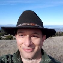 hiker wearing hat